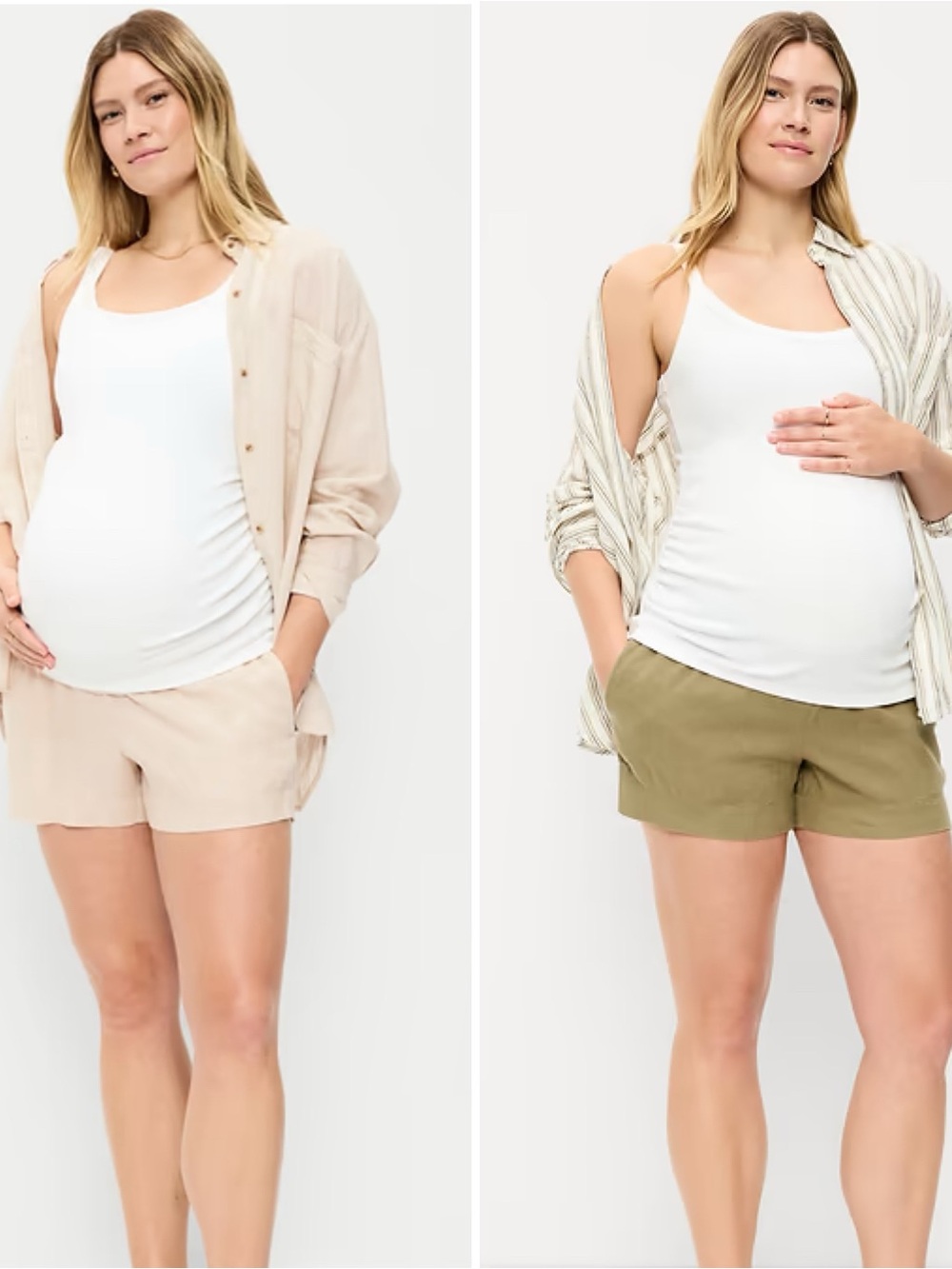 Old navy Maternity Linen Shorts Bundle